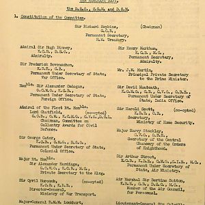 Procedure for the submission of recommendations for awards to the Merchant Navy