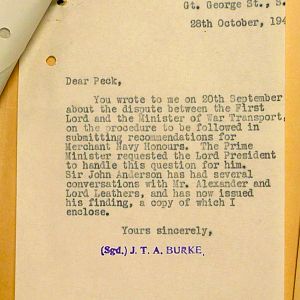 Procedure for the submission of recommendations for awards to the Merchant Navy