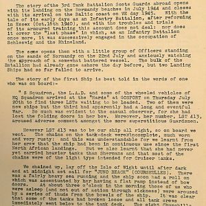 3rd Tank Battalion Scots Guards 20 Jul 1944 - 8 May 1945