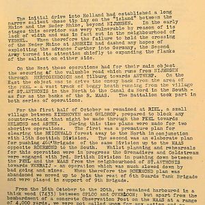 3rd Tank Battalion Scots Guards 20 Jul 1944 - 8 May 1945