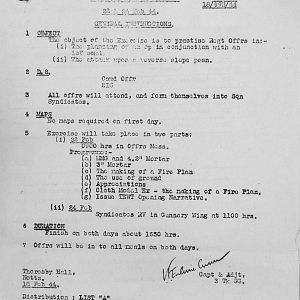 February Appendices, 3 Tank Battalion Scots Guards 1944