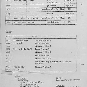 February Appendices, 3 Tank Battalion Scots Guards 1944