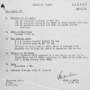 February Appendices, 3 Tank Battalion Scots Guards 1944