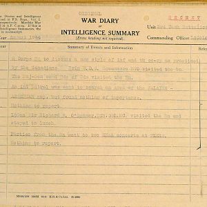 August War Diary, 3 Tank Battalion Scots Guards 1944