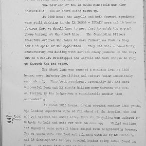 August Appendices, 3 Tank Battalion Scots Guards 1944