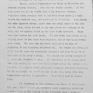 August Appendices, 3 Tank Battalion Scots Guards 1944