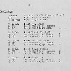 August Appendices, 3 Tank Battalion Scots Guards 1944