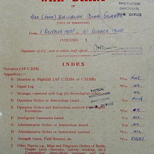 October War Diary, 3 Tank Battalion Scots Guards 1944