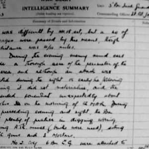 March War Diary, 3rd Battalion Irish Guards, 1943