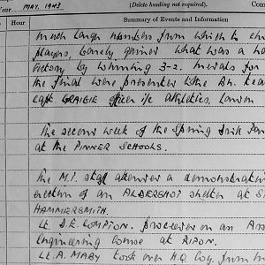 May War Diary, 3rd Battalion Irish Guards, 1943