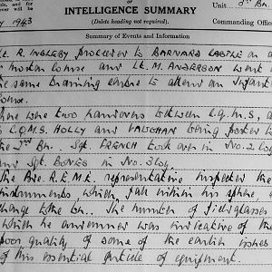 May War Diary, 3rd Battalion Irish Guards, 1943