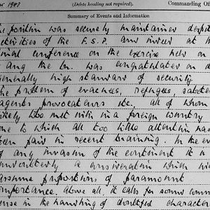 August War Diary, 3rd Battalion Irish Guards, 1943