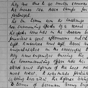 August War Diary, 3rd Battalion Irish Guards, 1943
