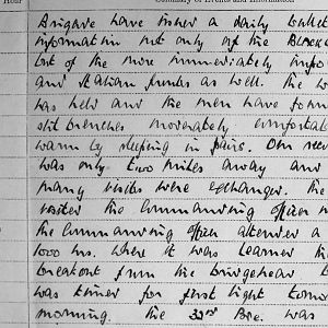 September War Diary, 3rd Battalion Irish Guards, 1943