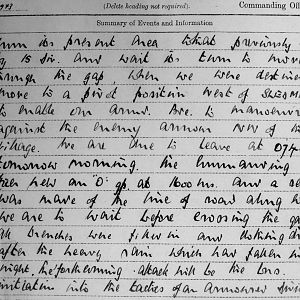 September War Diary, 3rd Battalion Irish Guards, 1943