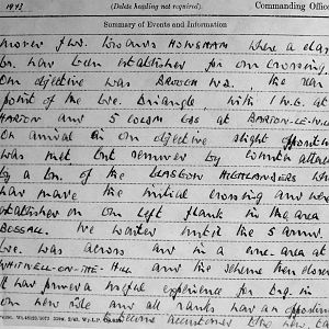 September War Diary, 3rd Battalion Irish Guards, 1943