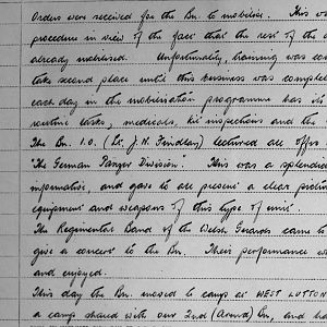 October War Diary, 3rd Battalion Irish Guards, 1943