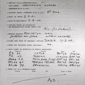 Lieutenant John Henry Wiggin, 6 Grenadier Guards, Liberation Report