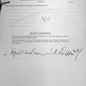 Lieutenant John Henry Wiggin, 6 Grenadier Guards, Liberation Report