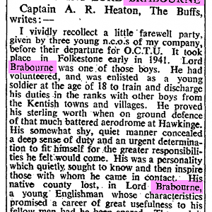 Lord Brabourne, Obituary, The Times, Jul 28, 1945