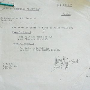 January War Diary, G Branch Guards Armoured Division, 1944