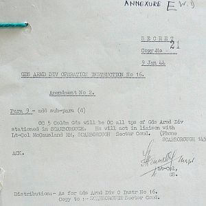 January War Diary, G Branch Guards Armoured Division, 1944