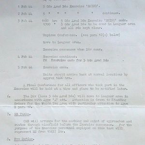 January War Diary, G Branch Guards Armoured Division, 1944