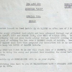 January War Diary, G Branch Guards Armoured Division, 1944