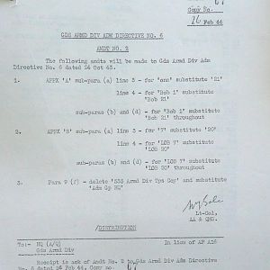 February War Diary, G Branch Guards Armoured Division, 1944