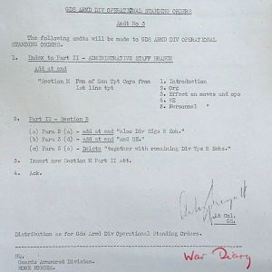 February War Diary, G Branch Guards Armoured Division, 1944