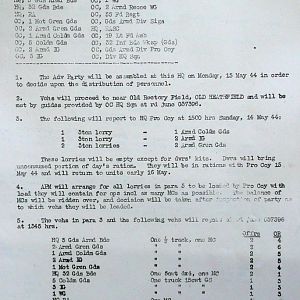 May War Diary, G Branch Guards Armoured Division, 1944