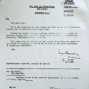 May War Diary, G Branch Guards Armoured Division, 1944