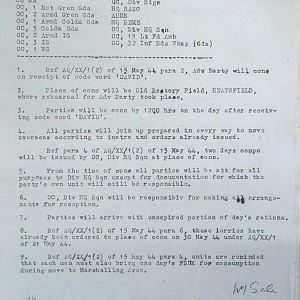 May War Diary, G Branch Guards Armoured Division, 1944