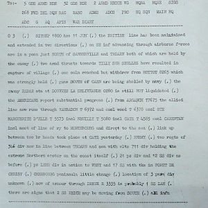 June War Diary, G Branch Guards Armoured Division, 1944