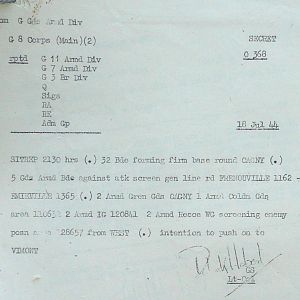 July War Diary, Guards Armoured Division, G Branch, 1944
