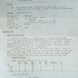 July War Diary, Guards Armoured Division, G Branch, 1944