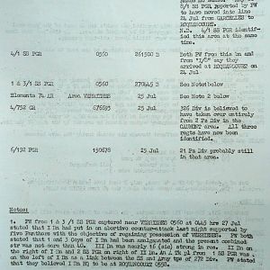 July War Diary, Guards Armoured Division, G Branch, 1944