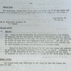July War Diary, Guards Armoured Division, G Branch, 1944