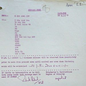 July War Diary, Guards Armoured Division, G Branch, 1944