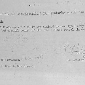 August War Diary, Guards Armoured Division, G Branch, 1944