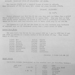 August War Diary, Guards Armoured Division, G Branch, 1944