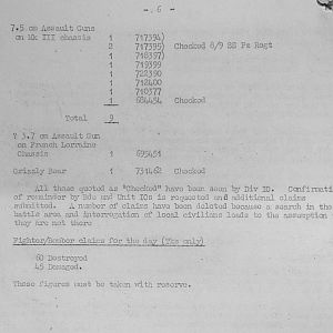 August War Diary, Guards Armoured Division, G Branch, 1944