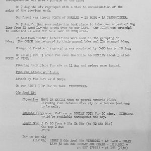 August War Diary, Guards Armoured Division, G Branch, 1944