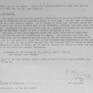 August War Diary, Guards Armoured Division, G Branch, 1944