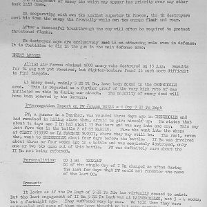 August War Diary, Guards Armoured Division, G Branch, 1944