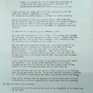 August War Diary, Guards Armoured Division, G Branch, 1944