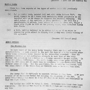 August War Diary, Guards Armoured Division, G Branch, 1944