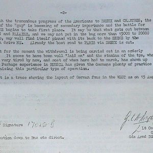 August War Diary, Guards Armoured Division, G Branch, 1944