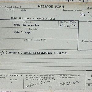 August War Diary, Guards Armoured Division, G Branch, 1944