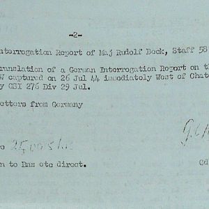 August War Diary, Guards Armoured Division, G Branch, 1944